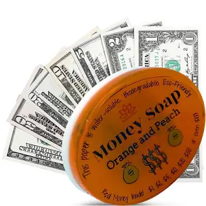 1 Glycerin Soap Bar – Orange & Peach Scent, Moisturizing Handmade Bath Soap Natural Essential Oils No Tub Stains Perfect Gift