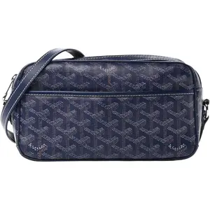 Goyard Cap Vert Crossbody Goyardine Navy Blue