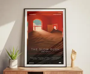 Tame Impala Poster | The Slow Rush Poster | Album Poster Prints | Wall Decor Posters | Album Cover | Indie Music Poster