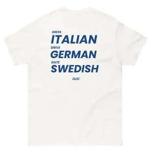 DRESS ITALIAN DRIVE GERMAN DATE SWEDISH shirt, Funny shirt