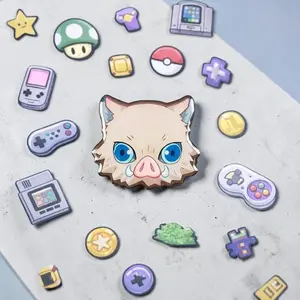 Anime Inosuke Demon Inspired MagSafe Phone Grip: Kawaii Otaku Slayer Magnetic Phone Holder, Otaku Gift Hashibira Fans, Phone Kindle Popgrip