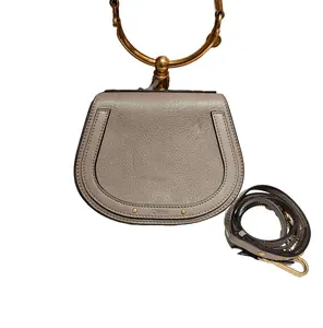 Pre-owned Chloé leather Crossbody Bags Nile Bracelet Bag in Motty Grey leather