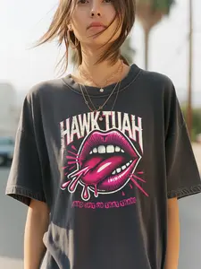Hawk Tuah Tshirt - Viral Video Quote - T-Shirt Internet Sensation Apparel Casual Vintage