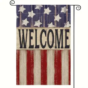 US 250th Anniversary Flag, Vintage Patriotic American Stars and Stripes Garden Flag, Double-Sided 12x18 in, July 4th & Memorial Day Decor for Courtyard, Outdoor Spaces