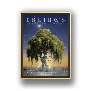 Erling's Enchanted Forest - DAWN - Personalized Framed Art to Inspire and Awaken Wonder - High Quality - Ready to Hang - Perfect For Children's Room, Nursery, Office etc. Hanging, Decor