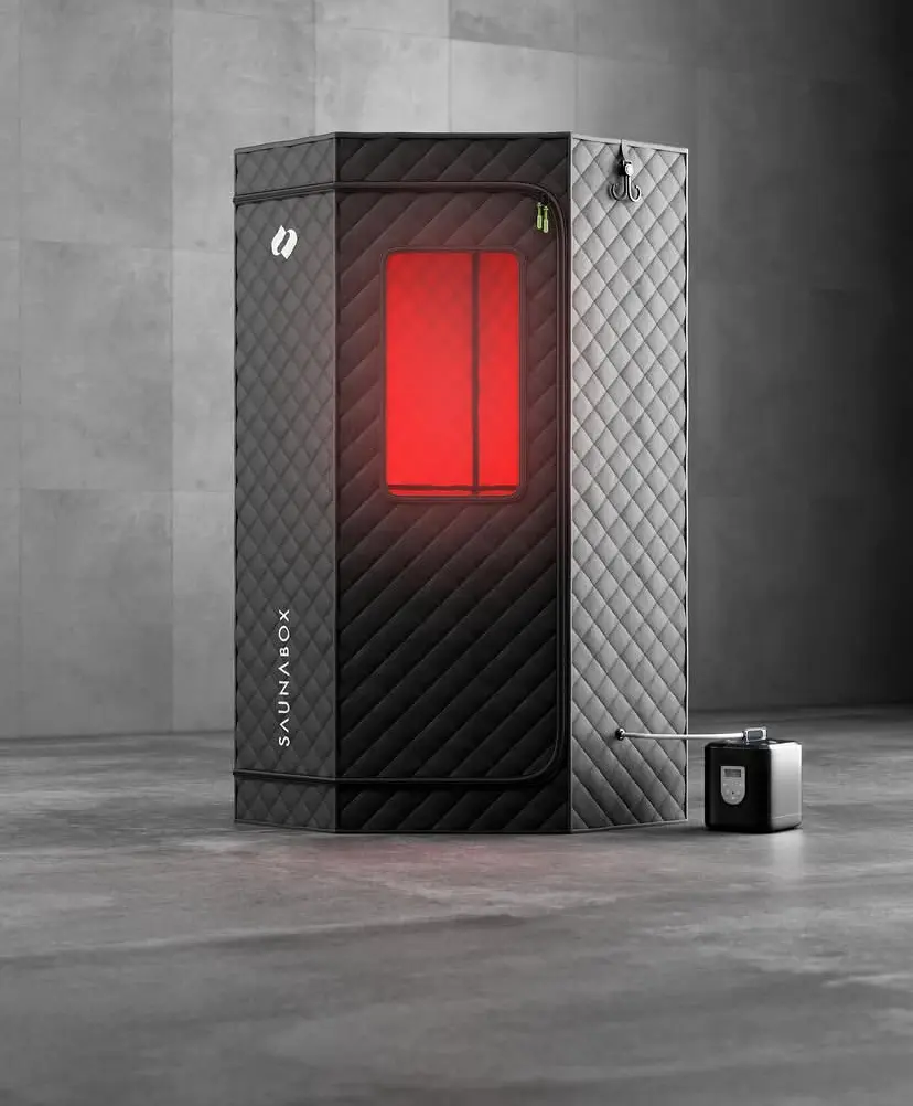 Upgraded Portable Sauna for Home，Relaxation, Steam Sauna for Home with Steamer, Remote Control, Folding Chair, 9 Levels