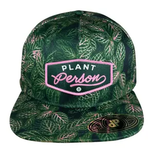 ANXD Fittonia “Plant Person” Patch Snapback Hat | 58cm Adjustable Cap | Double Portion Supply