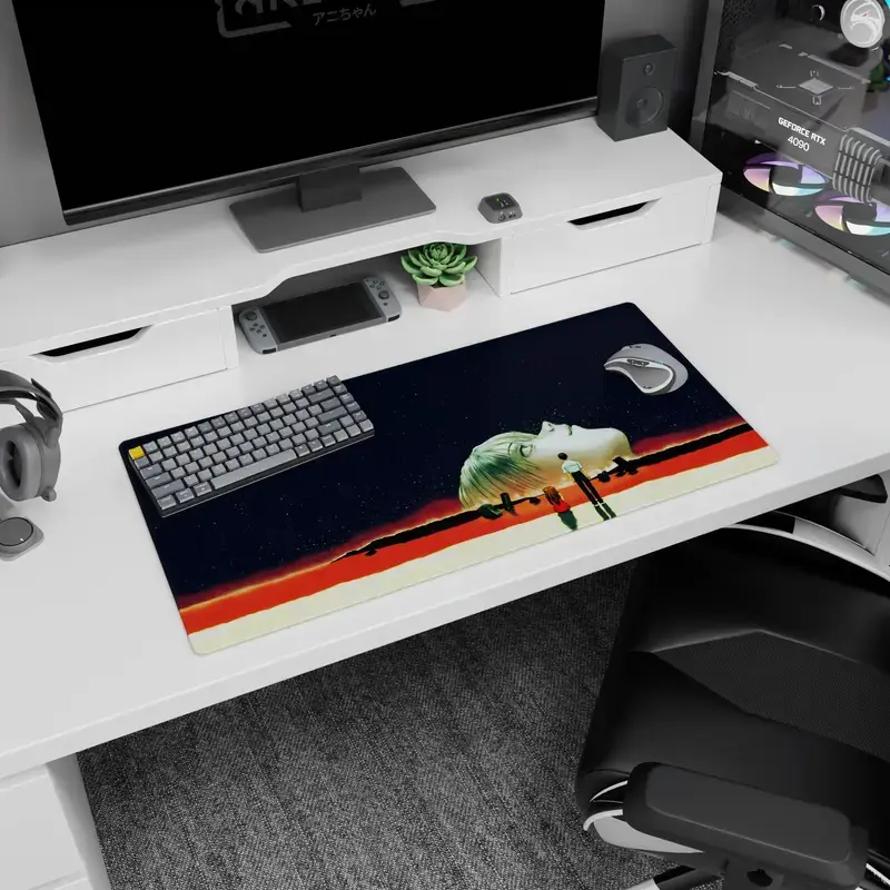 Evangelion - Anime Desk Mat - Endless Reflection, Mouse Pad for Anime Fan, Gaming Desk Accessories, Large Computer Pad, Desk Decor