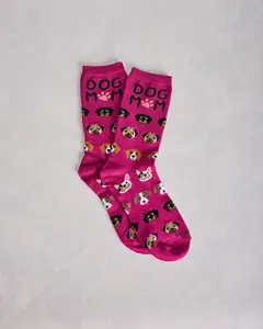 Fuchsia - Dog Mom Bamboo Crew - Infinity Classics