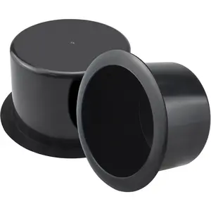 Black Sofa Cup Holder, Universal Plastic Recessed Cup Holder for RV , , Sofas and Golf Carts (2-)