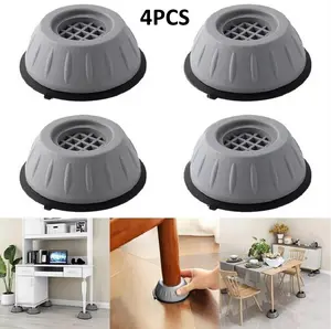 4PCS Anti-Vibration Washing Machine Support Anti-Slip Rubber Feet Base Pads Mat US