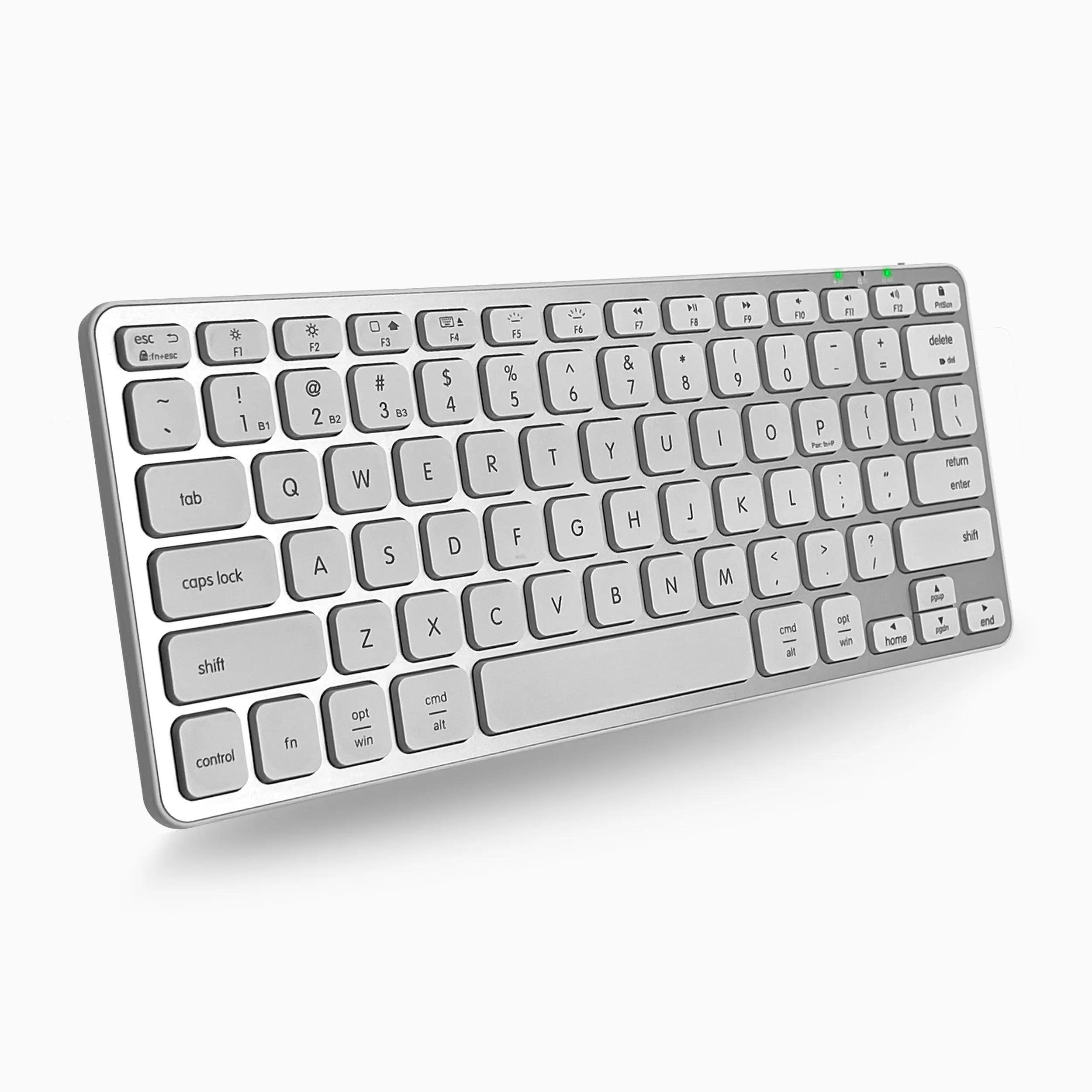 Portable Bluetooth Keyboard for Mac - Compact Aluminum Rechargeable