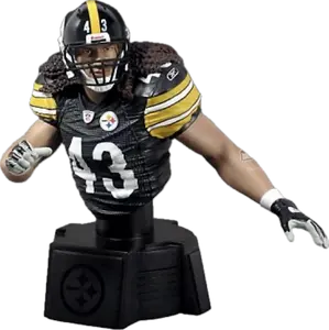 Pittsburgh Football Bust Iconic Team Representation in Durable Materials Perfect for Fans and Collectors