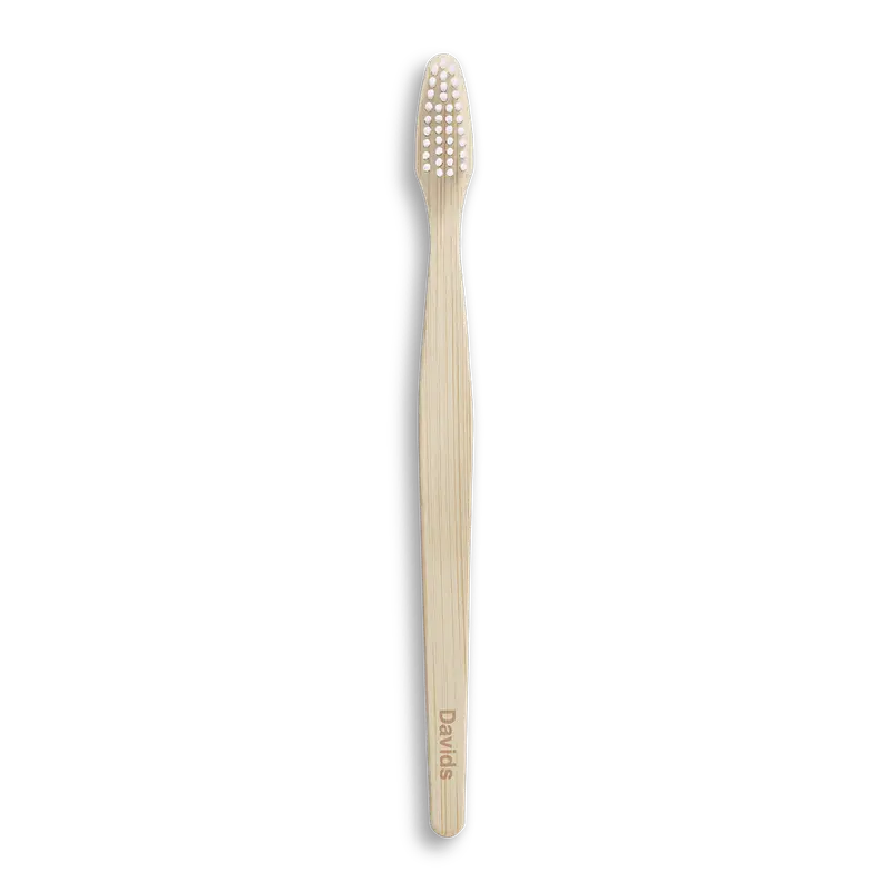 Davids Premium Bamboo Toothbrush for Adults - BPA-Free, Eco-Friendly, Bisphenol A (BPA)-Free Care, Plant-Based Soft Bristles, Gentle Clean, Biodegradable, Gum Health, Fresh Breath Oral Self Care Product