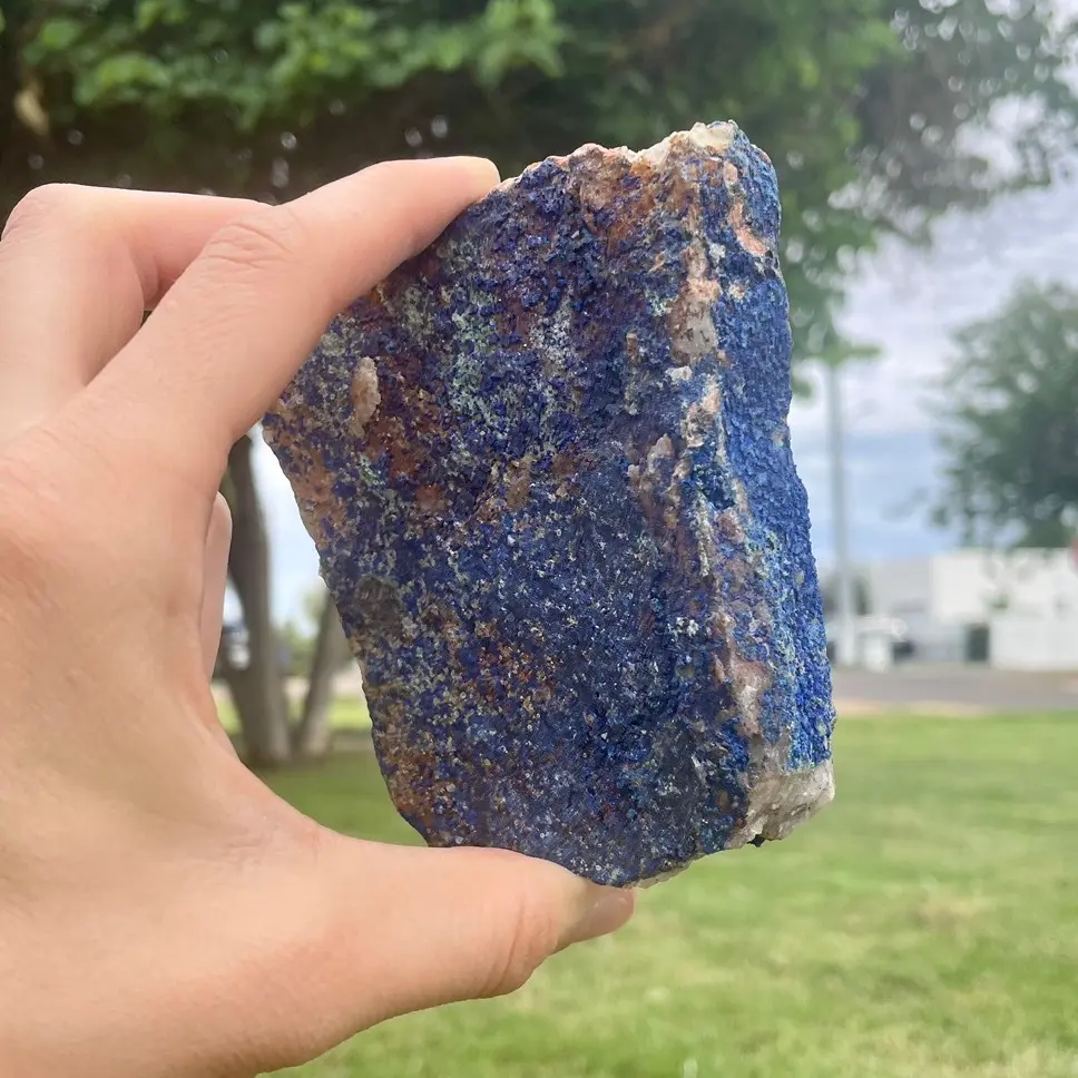 Azurite and Malachite Cluster