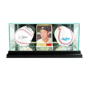 Perfect Cases  Card and Double Baseball Display Case- Black