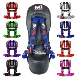 50 Caliber Racing UTV Bump Seat for Kids – Fits Polaris RZR Pro R, Turbo R, Pro XP, General, XP900 & Teryx4 – Front/Rear Options