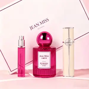 JEAN MISS Shimmer Rose Women's Perfume Gift Box | 50ml + 12ml +Portable spray case |  Floral Fruity Scent with Litchi,black currant, bergamot, rose sent I fragrancebeauty set I Women's Fresh Fragrance Set I perfume para hombres I perfume for women