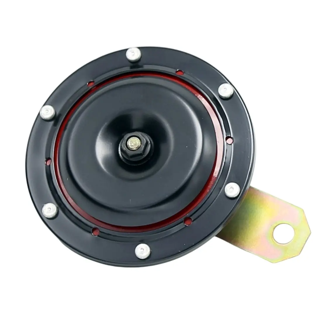12V High-Quality Basin-Type Motorcycle Electric Horn - Shockproof, Dustproof, Rainproof, Easy Installation, Standard Mount, Warning Tone, Plug-In Wire, Classic Compact Size (13x13cm) for Scooters, Most Motorcycles, Muddy Roads