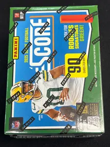 Panini 2025 Score NFL Blaster Box - 90 Cards with Rookies & Signatures for Collectors and Fans