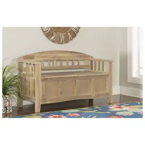 Linon Home Decor Ireland Acacia Storage Bench