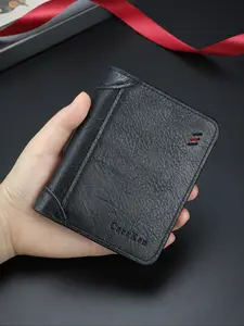 Men's New Vintage Wallet, Multi-Card Slots, Multifunctional Design, Short Style, Trendy African Youth Men's Wallet