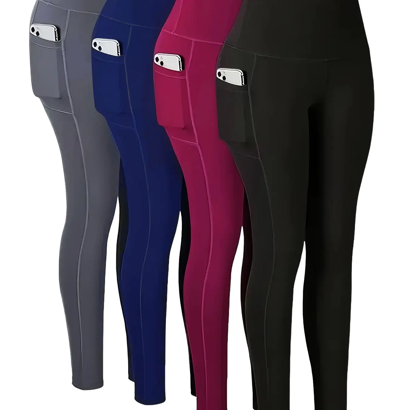 4PCS(Black,Grey,Red,Blue)