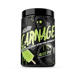 Nutrifitt Carnage High-Stim Pre-Workout – 6000mg L-Citrulline, 400mg Caffeine – Laser Focus, Intense Pumps, Explosive Energy – 21 Servings
