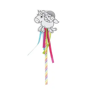 Color Your Own Unicorn Wand Craft Kit - Makes 12
