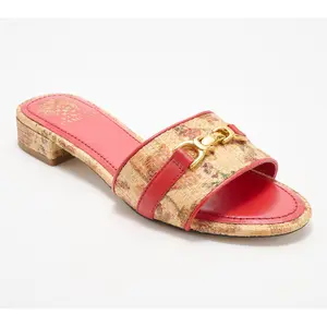 Vince Camuto Leather or Raffia Slide Sandals Maxine Vince Camuto Leather or Raffia Slide Sandals Maxine