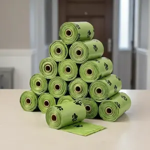 Dog Poop Bags, Leak-Proof Pe Pet Waste Bags, Airtight Seal, Square Design, Biodegradable Plastic Dog Poo Bags, Outdoor Travel Use