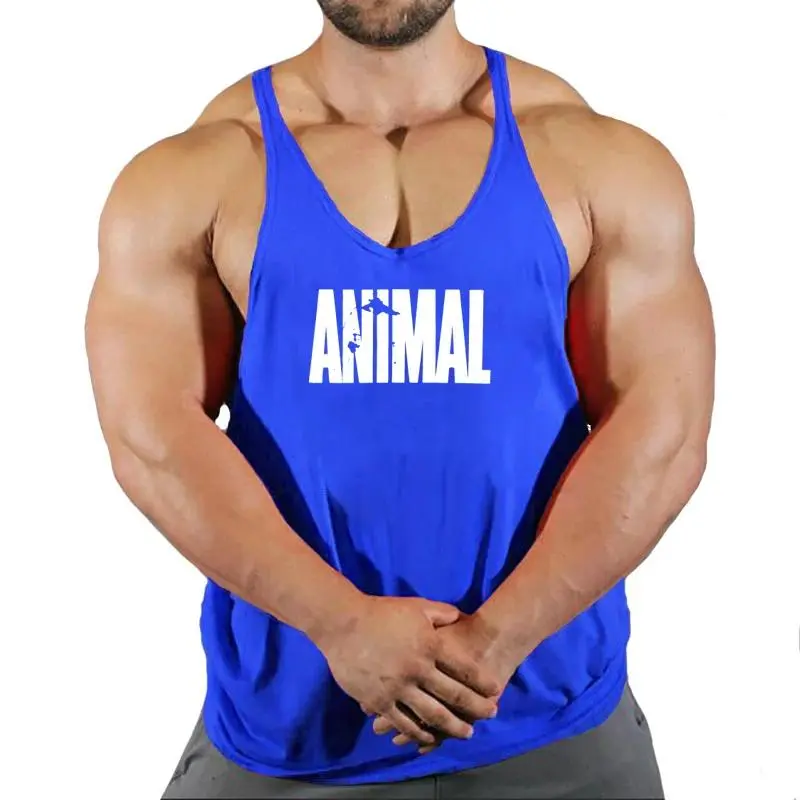 Gym Top Men Muscular Man Fitness Men's Vest Stringer Vests Shirt Bodybuilding Clothing Clothes Sleeveless Sweatshirt Singlets