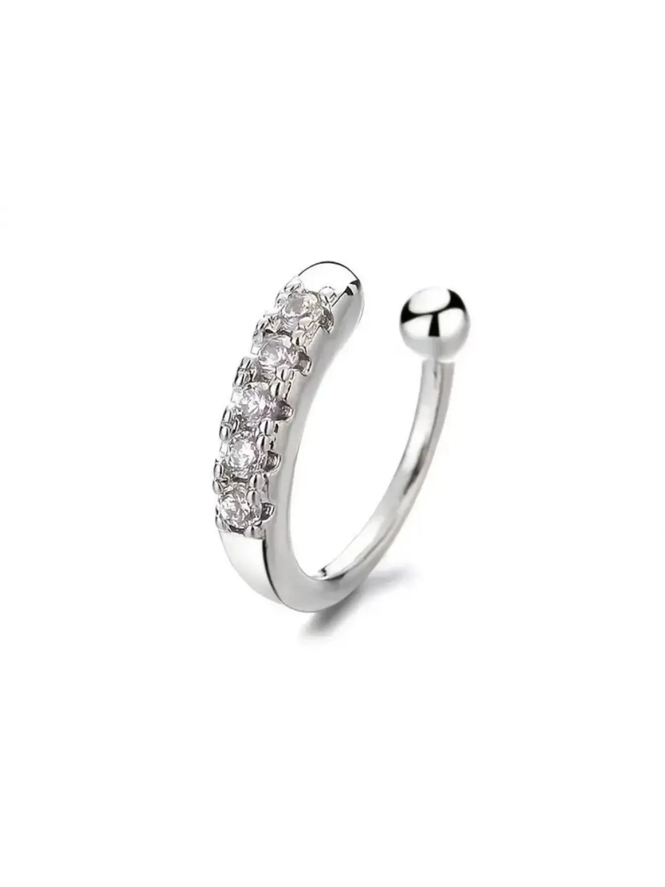 Nose rings, ear cuffs, no-piercing earrings, unique unisex cartilage ear cuffs, and stylish Korean street-style minimalist jewelry, High quality jewelry