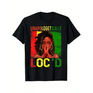 Vintage African American Juneteenth TShirt Featuring a Locd Dreadlock Woman Celebrating 1865 Freedom with Breathable Cotton Design for Juneteenth Events and African American History Appreciation