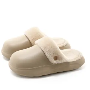 YASSIA Cozy Removable Fleece-Lined Winter Slides | Warm, Non-Slip & Water-Resistant Slippers Girl Women