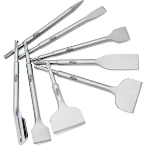 8 pcs SDS Plus Chisel Set Masonry Concrete Drill Bit Set Tile Removal Chisel Bits for Rotary Hammer with Point Flat Wide Inclined Grooving Scraping Scaling Chisels
