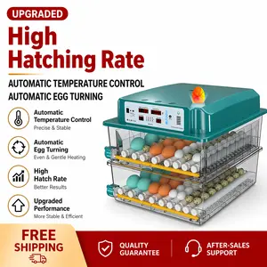 Professional 120-Egg Incubator with High Hatching Rate Guaranteed | Fully Automatic Egg Turner & Precise Temp Control for All Poultry