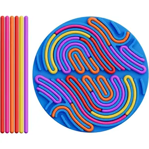 New Sensory Activity Board - Silicone Stress Relief Toy, Kids Sensory Montessori Busy Board, Educational Sensory Fidget Toy