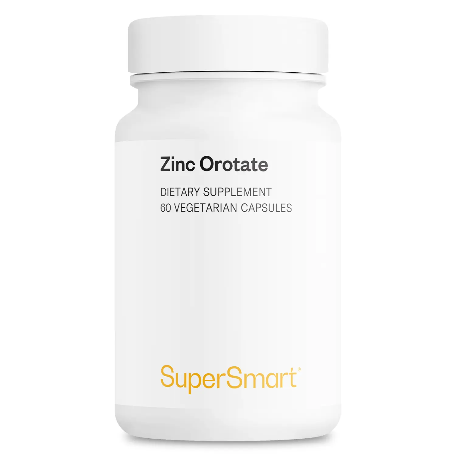 SuperSmart - Zinc Orotate Supplement 100mg per Day (High Absorption) - Enhanced Form | Non-GMO & Gluten Free - 60 Vegetarian Capsules