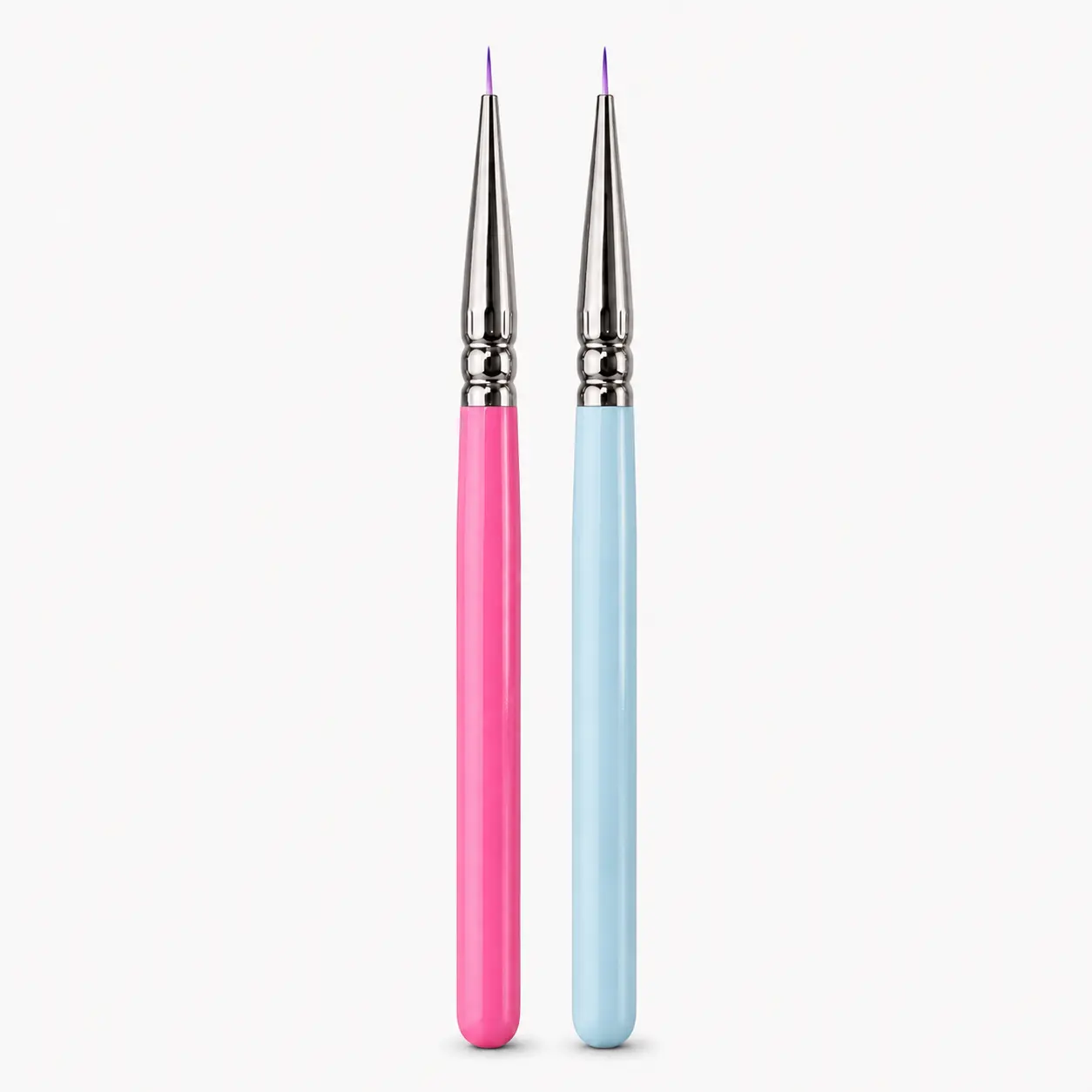 2-Pack Precision Detail Brushes Set, 4-6mm & 0# 6mm Precision Tips Liner Brush Multi-Pack for Miniature Painting, Fine Control Office Art Supplies