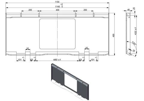 Landy Attachments Skid Steer Post Hole Auger Drive Attachment, 18” Diameter Auger, 46” Drilling Depth, Standard Flow