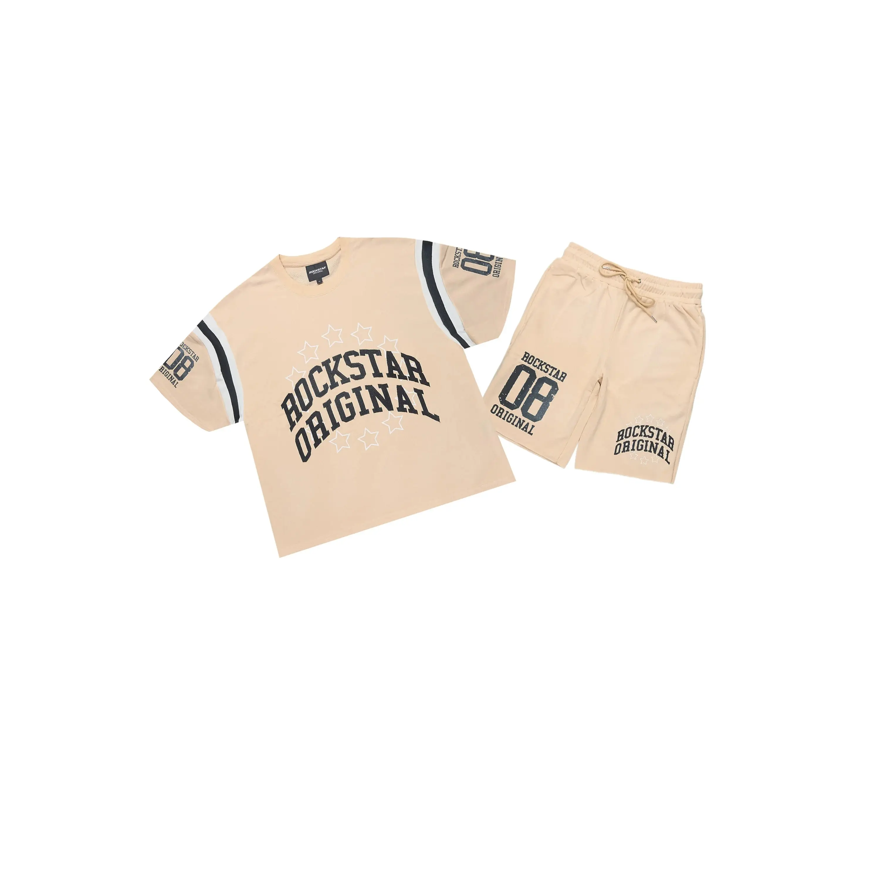 Boe Beige T-Shirt/Short Set