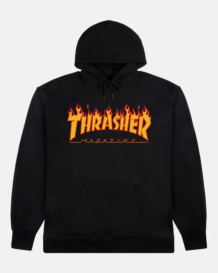 FLAME - HOODIE - BLACK