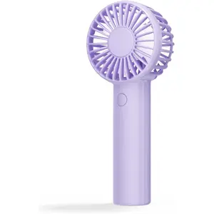 Mini Handheld Fan,  Portable Fan 3 Speeds, USB Rechargeable Small Hand Fan, Personal Fan  Operated, Cute Design Makeup Eyelash Fan for Stylish Girls Women  Outdoor, Purple