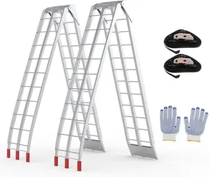 Heavy Duty Foldable Loading Ramp, 750 Lbs Capacity, Motorcycle Ramp for ATV, UTV, Dirt Bike, Lawn Mower, Cargo Trailer