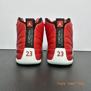 Men’s Mid Top Basketball Shoes Cushioned Support Non Slip Rubber Outsole Athletic Sneakers Red White Training Casual Sports Shoes