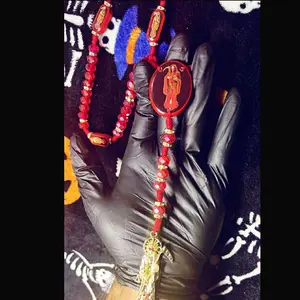 rosary necklace SantaMuerte