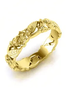 1 PC Elegant Flower Ring For Women For Wedding Engagement Anniversary Party Band Jewelry Valentine's Day Gift