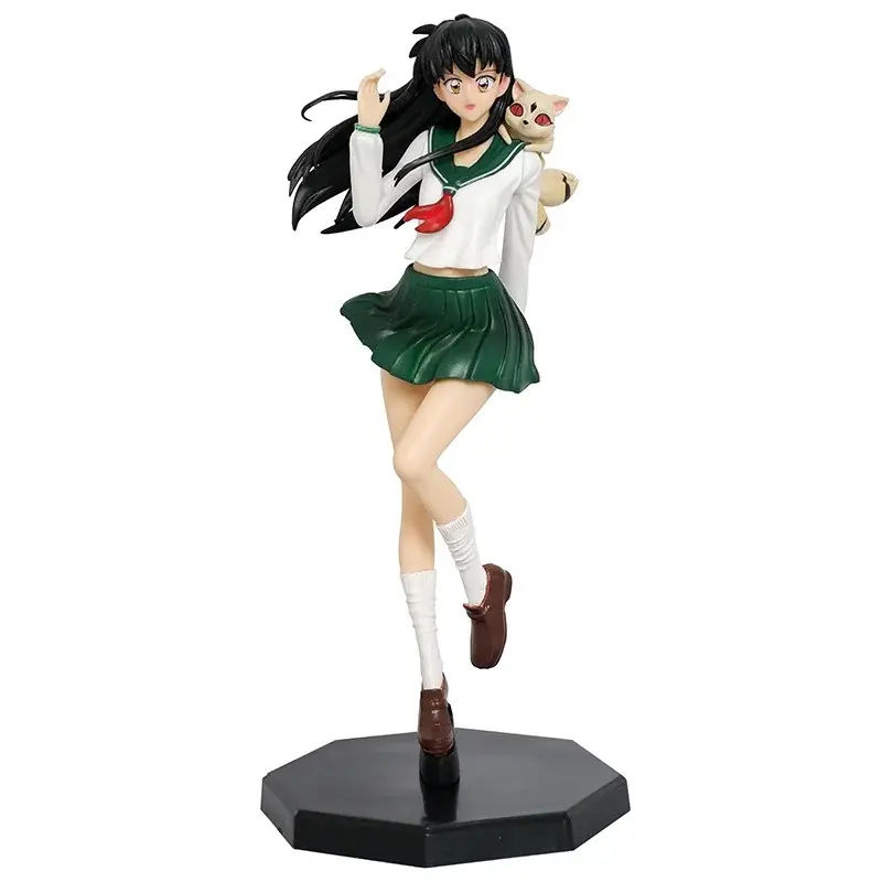 26cm Inuyasha Standing Pose Higurashi Kagome Anime Figure Model Statue Collection Desktop Decoration Ornament Toys Gifts For Fan