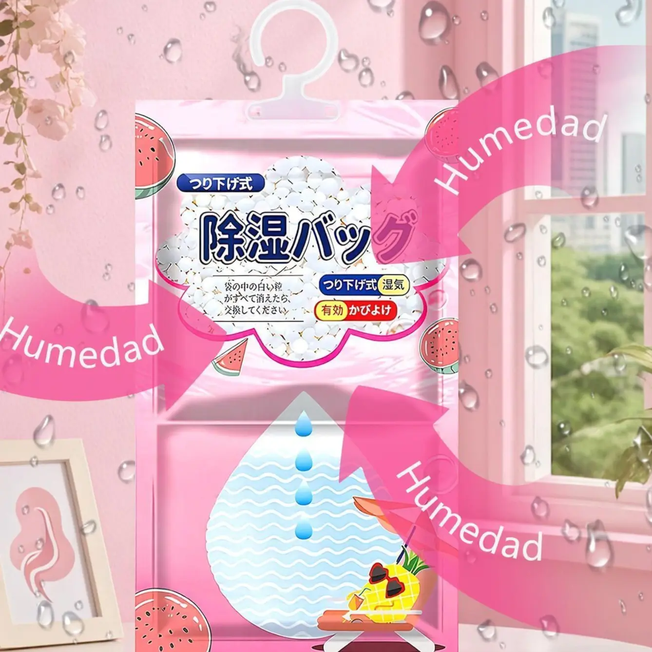 20pcs Humedad Absorbedor, Bolsa Desecante Higroscópica Para Colgar, Bolsa Antihumedad para Habitacion, Adecuado para Dormitorio, Armario, Aseo, Sótano, Trastero.